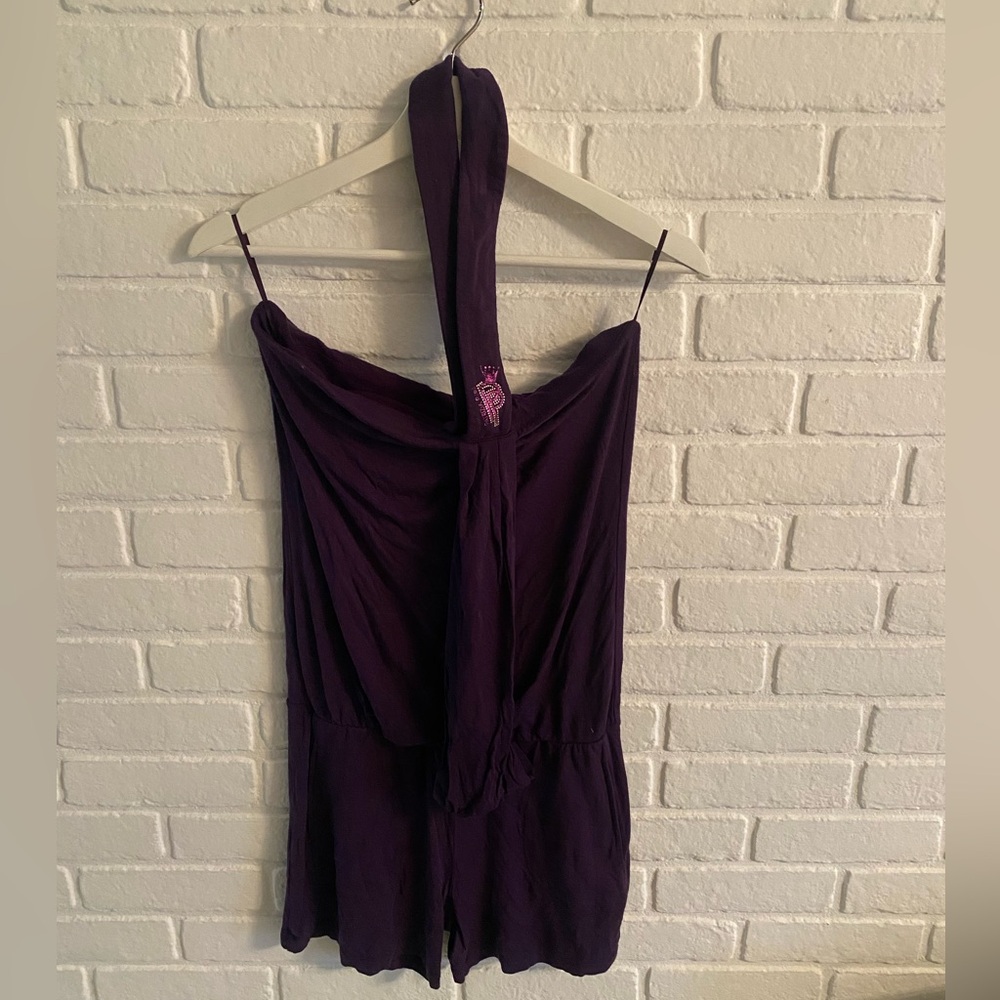 Patrizia PepePurple Halter Romper